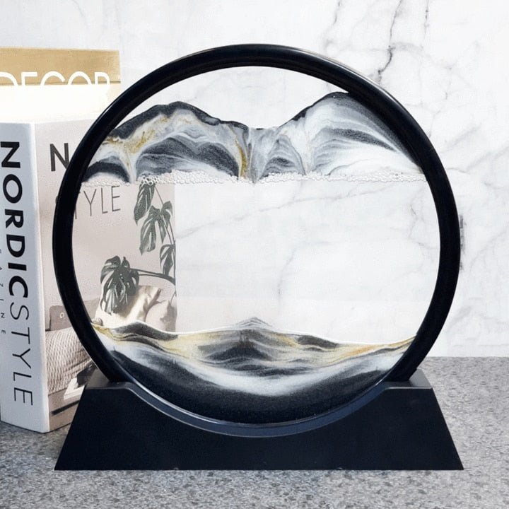 Ampulheta de Mesa Decorativa 3D