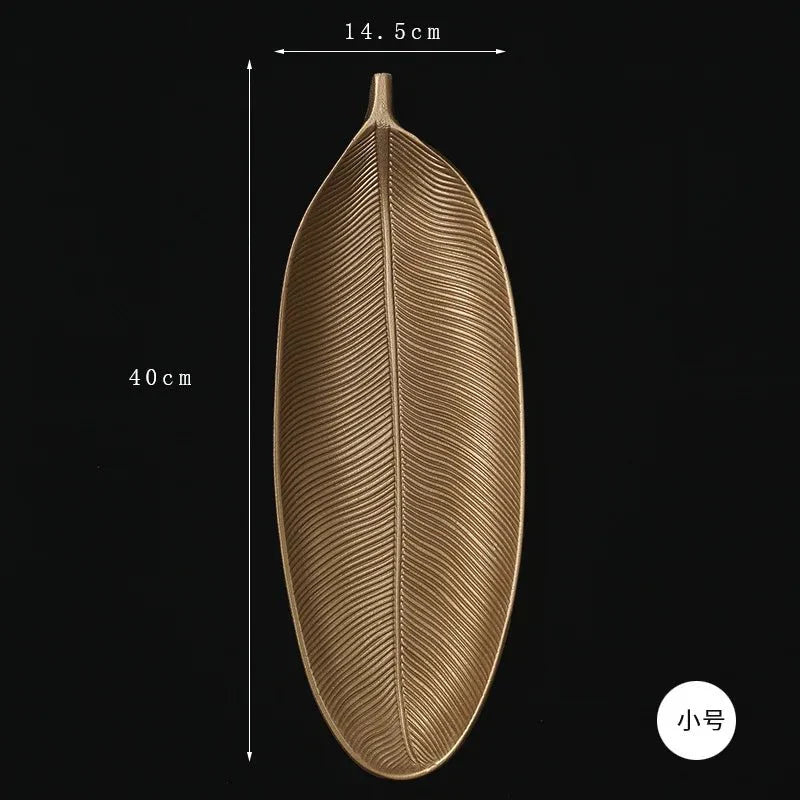 Bandeja Decorativa Nórdica em Forma de frutas e folha