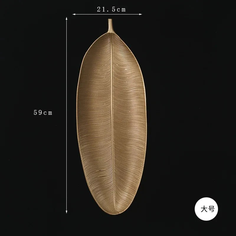 Bandeja Decorativa Nórdica em Forma de frutas e folha