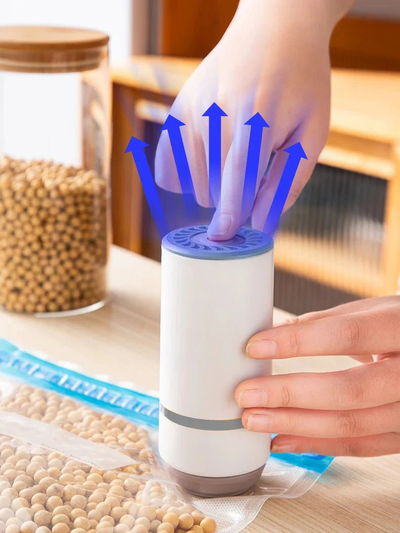 Caixa de Armazenamento de Alimentos à Vácuo - Acompanha Bomba de Vácuo