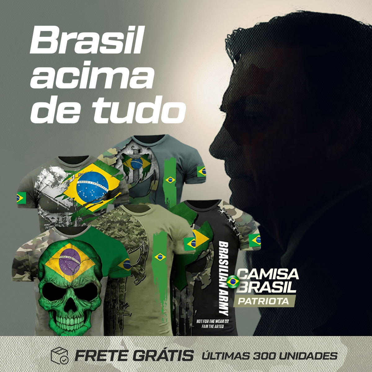 Camisa Brasil Patriota - Ele vai Voltar!