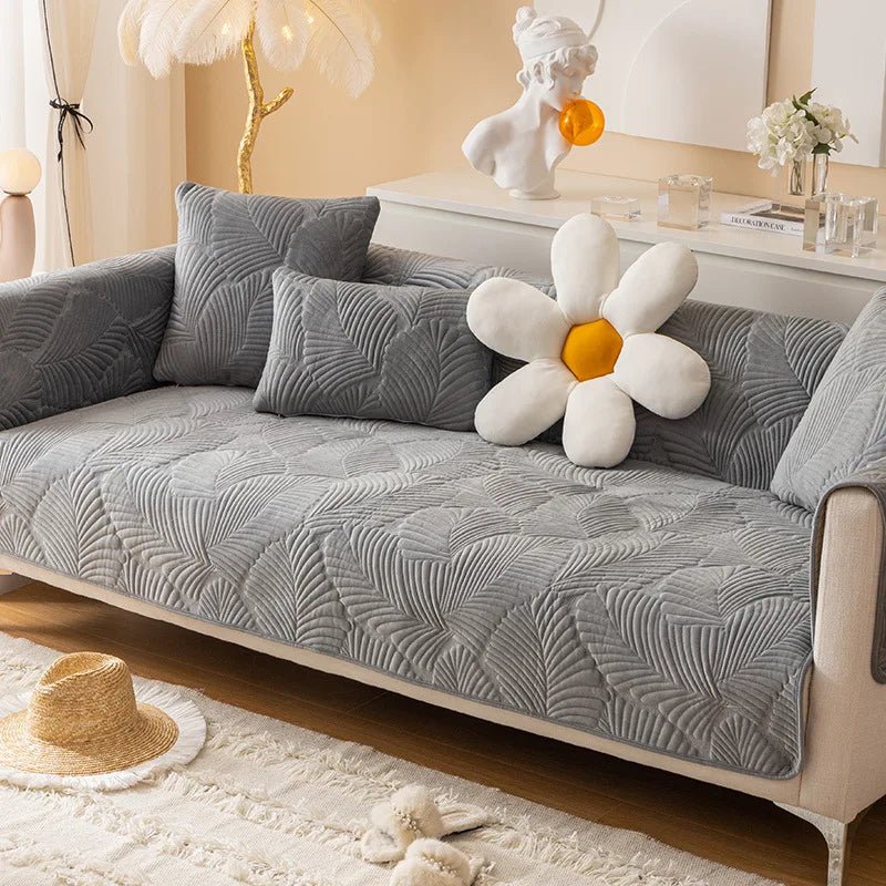 Capa de Sofá Nórdico Aveludada e antiderrapante