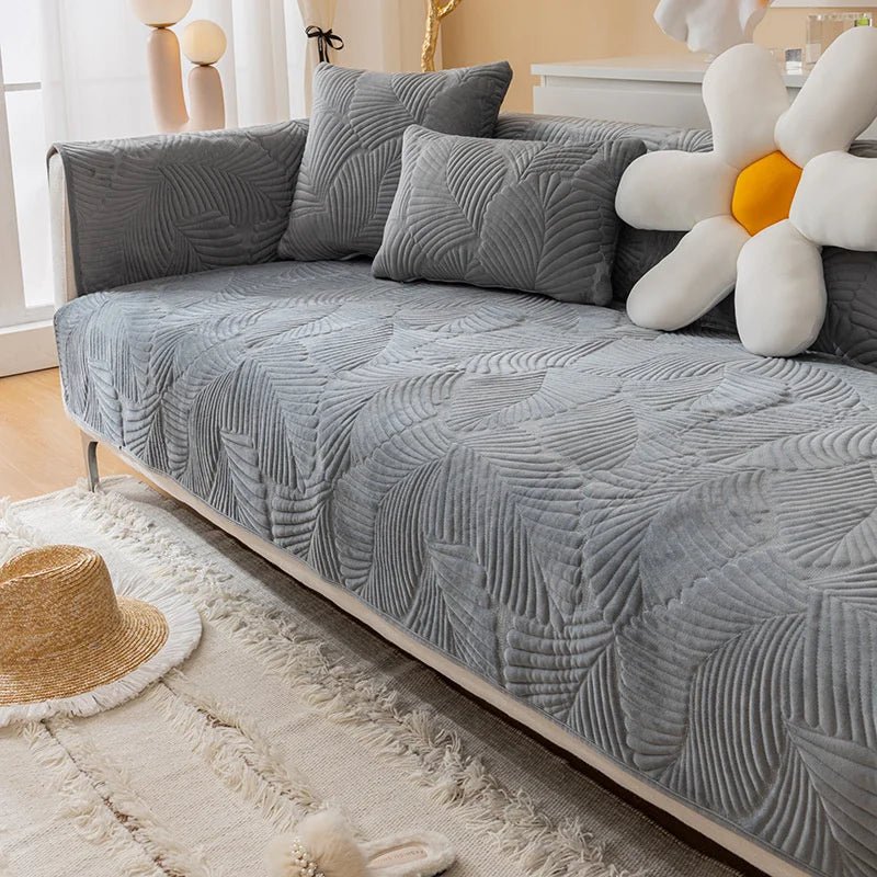 Capa de Sofá Nórdico Aveludada e antiderrapante