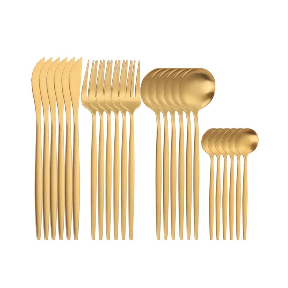 Conjunto de Talheres 24 Peças Lux Inoxidável