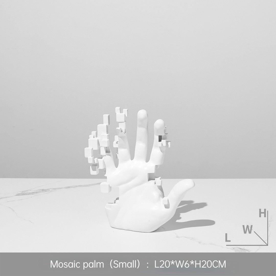 Escultura Decorativa Mão Abstrata