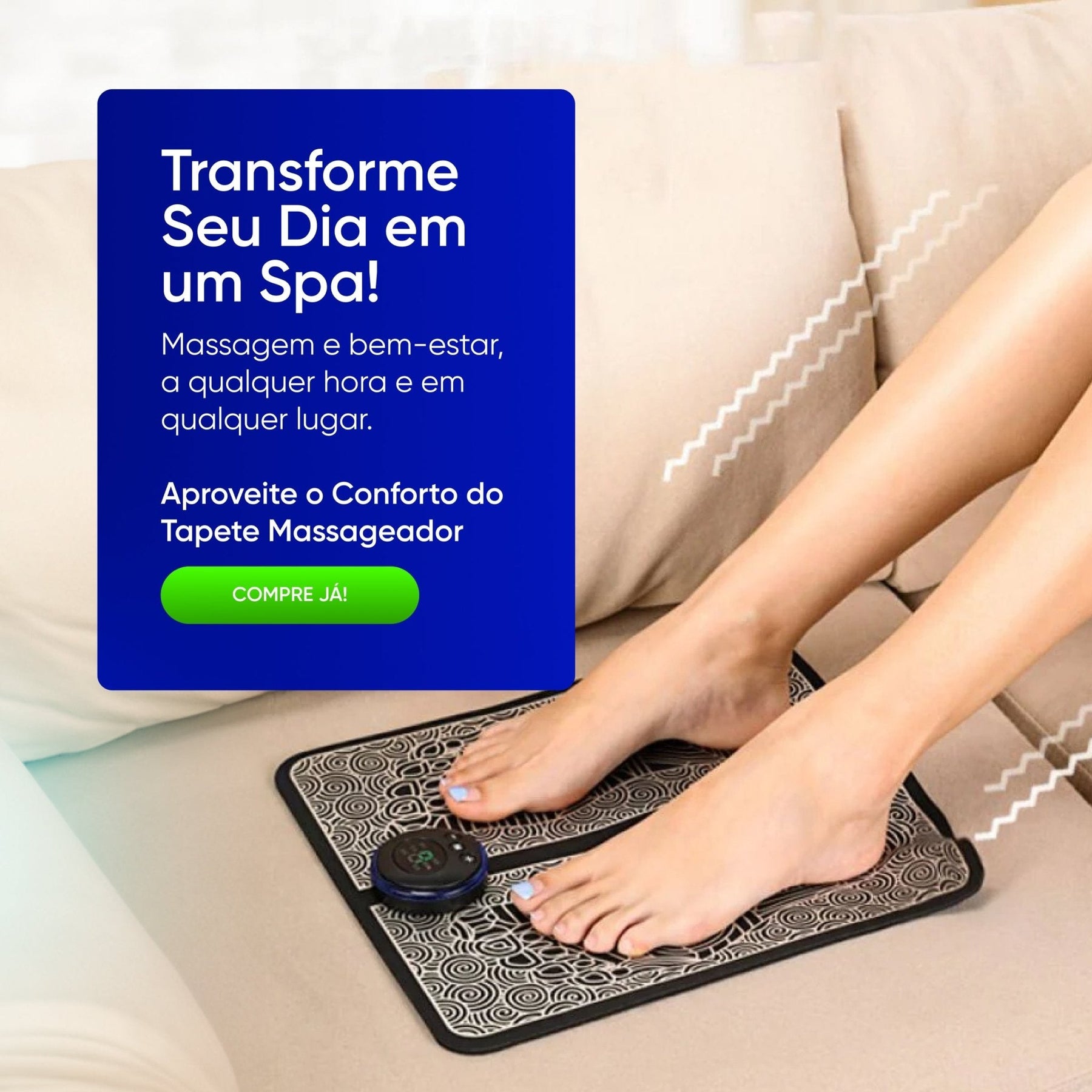 Foot Mat - Tapete Massageador com Tecnologia EUMS