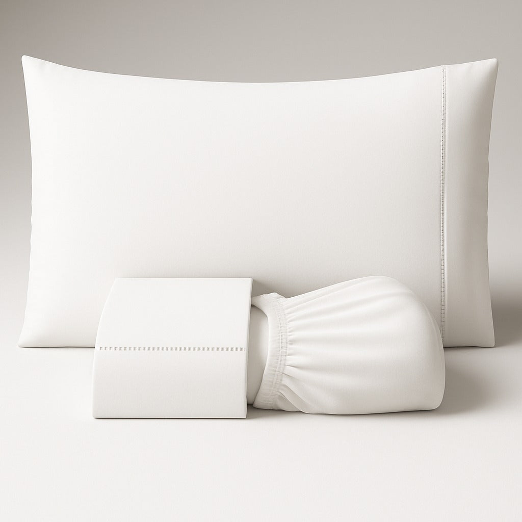 Jogo De Lençol 3 Peças Percal 400 Fios Ponto Palito