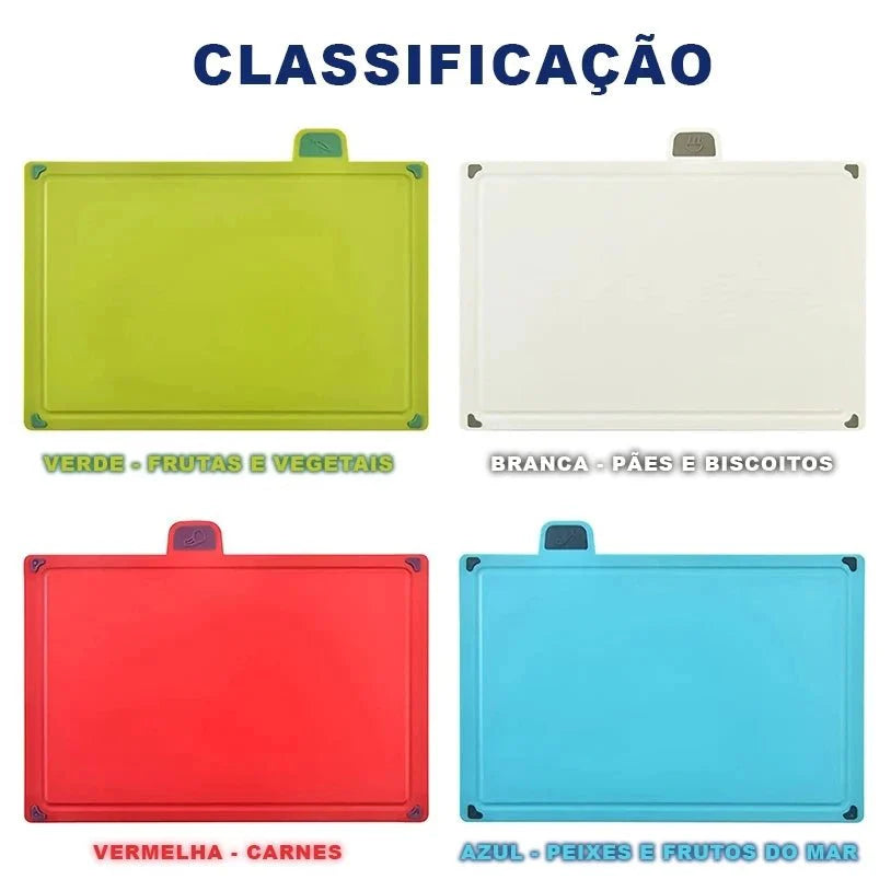 Kit 4 Tabuas De Corte Colorida