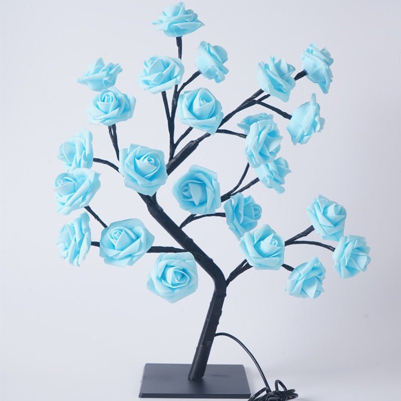 LED Rose Maria - Abajur LED em formato de Árvores com Rosas