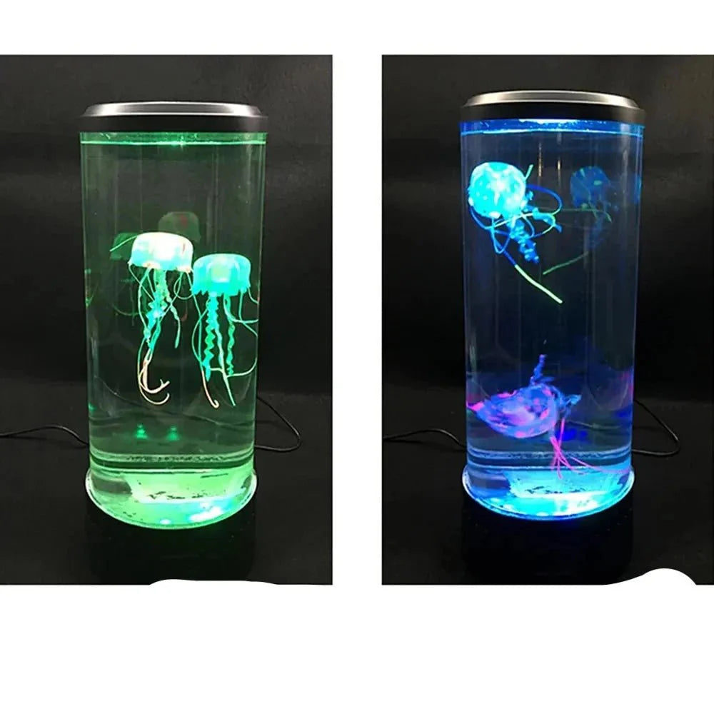 Luminária de Água-viva que Muda de Cor