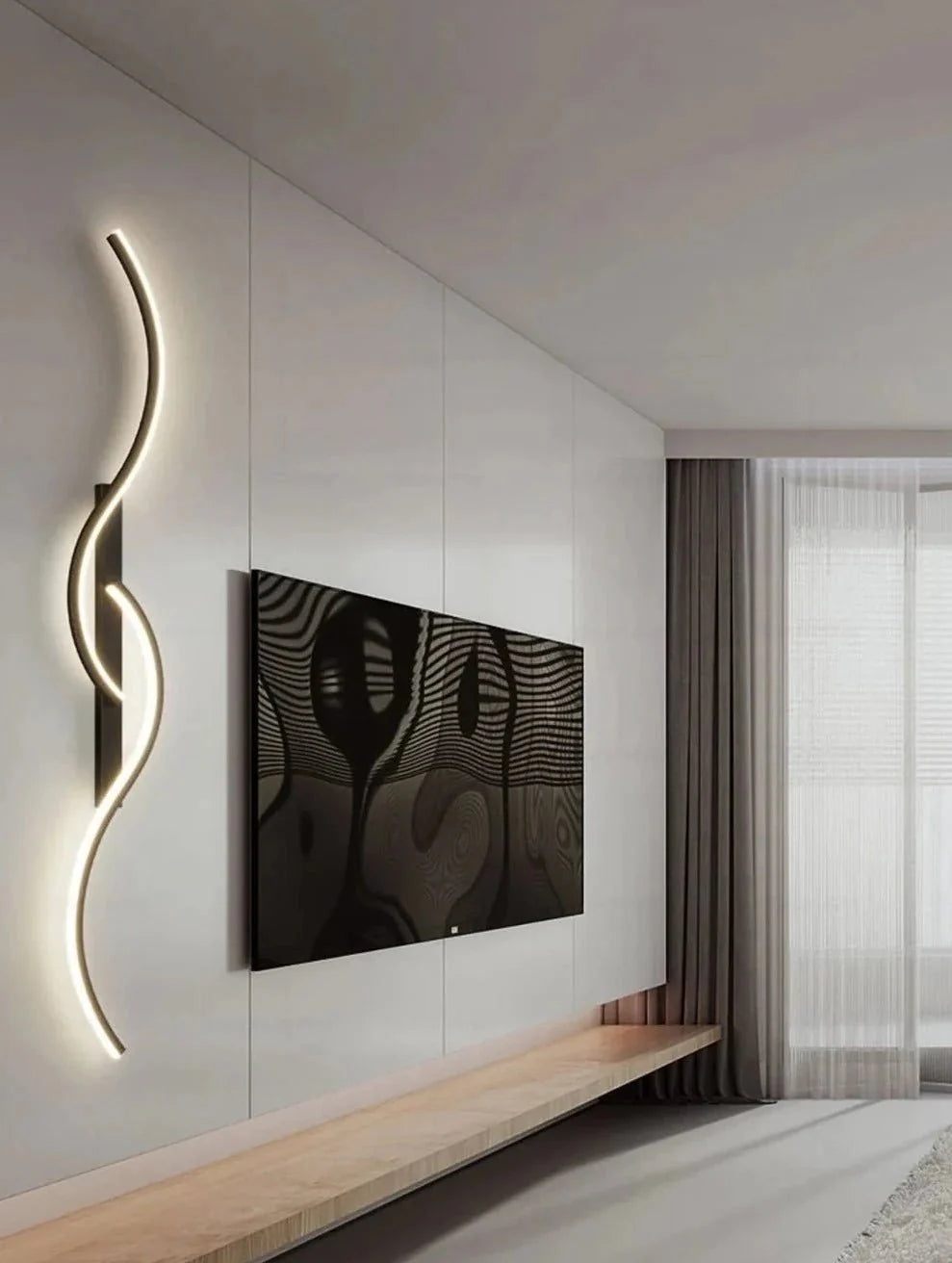 Luminária LED de Parede Moderna - Luz LED Minimalista para Quarto, Cabeceira, Luminárias de Parede