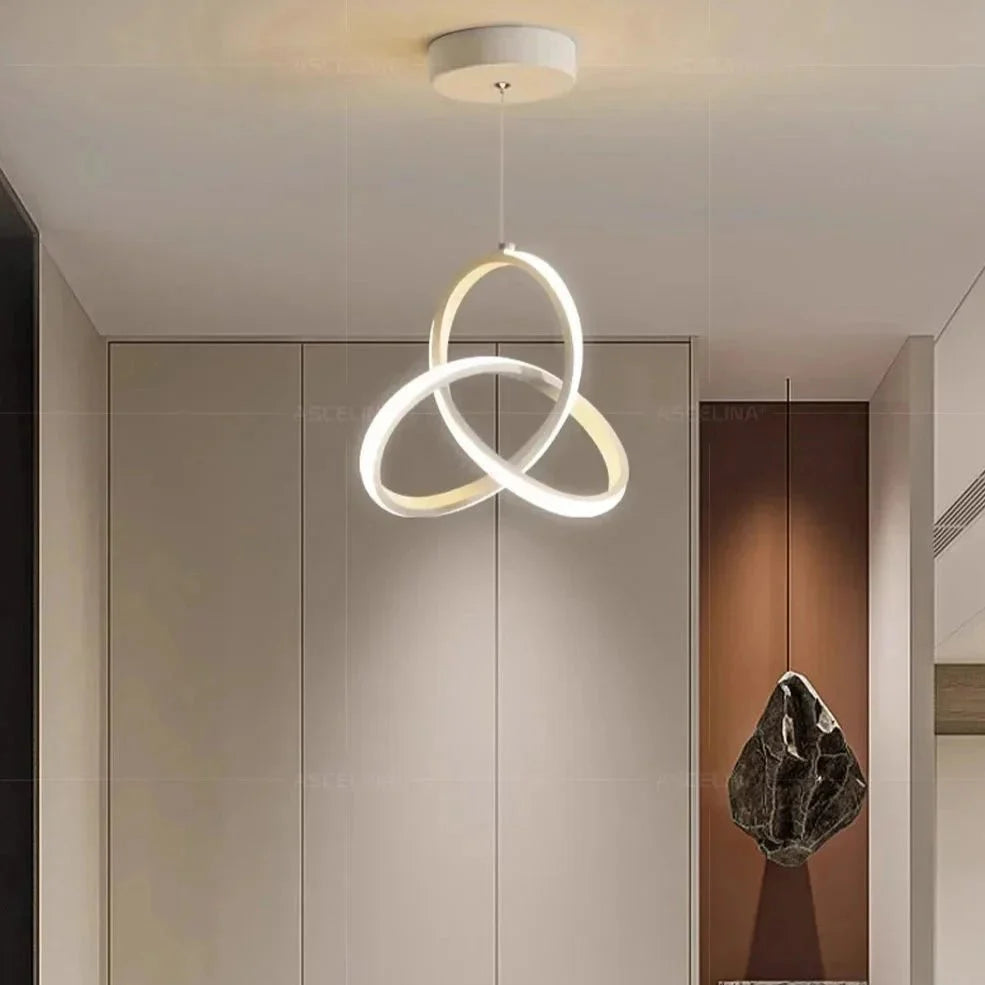 Luminária Pendente de Teto LED Nórdica Torcida