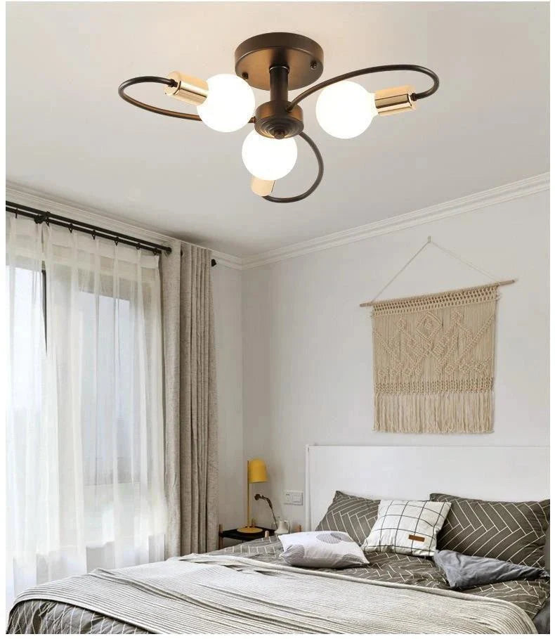 Lustre pendente moderno e criativo de teto