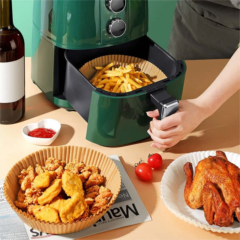 Papel Antiaderente para Airfryer - 50 unidades
