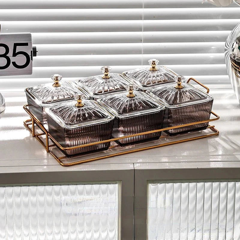 Placa de Armazenamento Salada de Frutas Secas