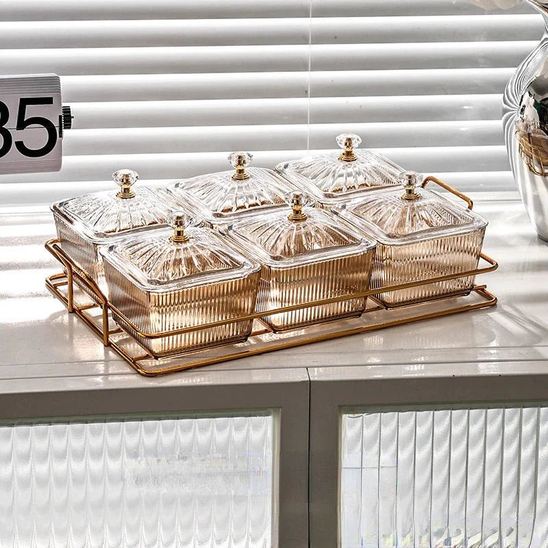 Placa de Armazenamento Salada de Frutas Secas