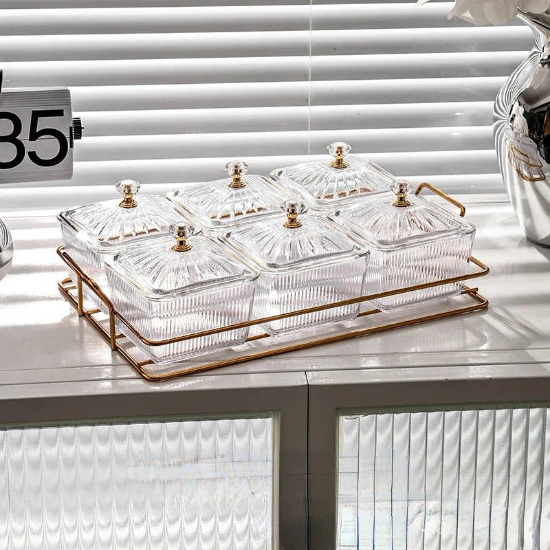 Placa de Armazenamento Salada de Frutas Secas