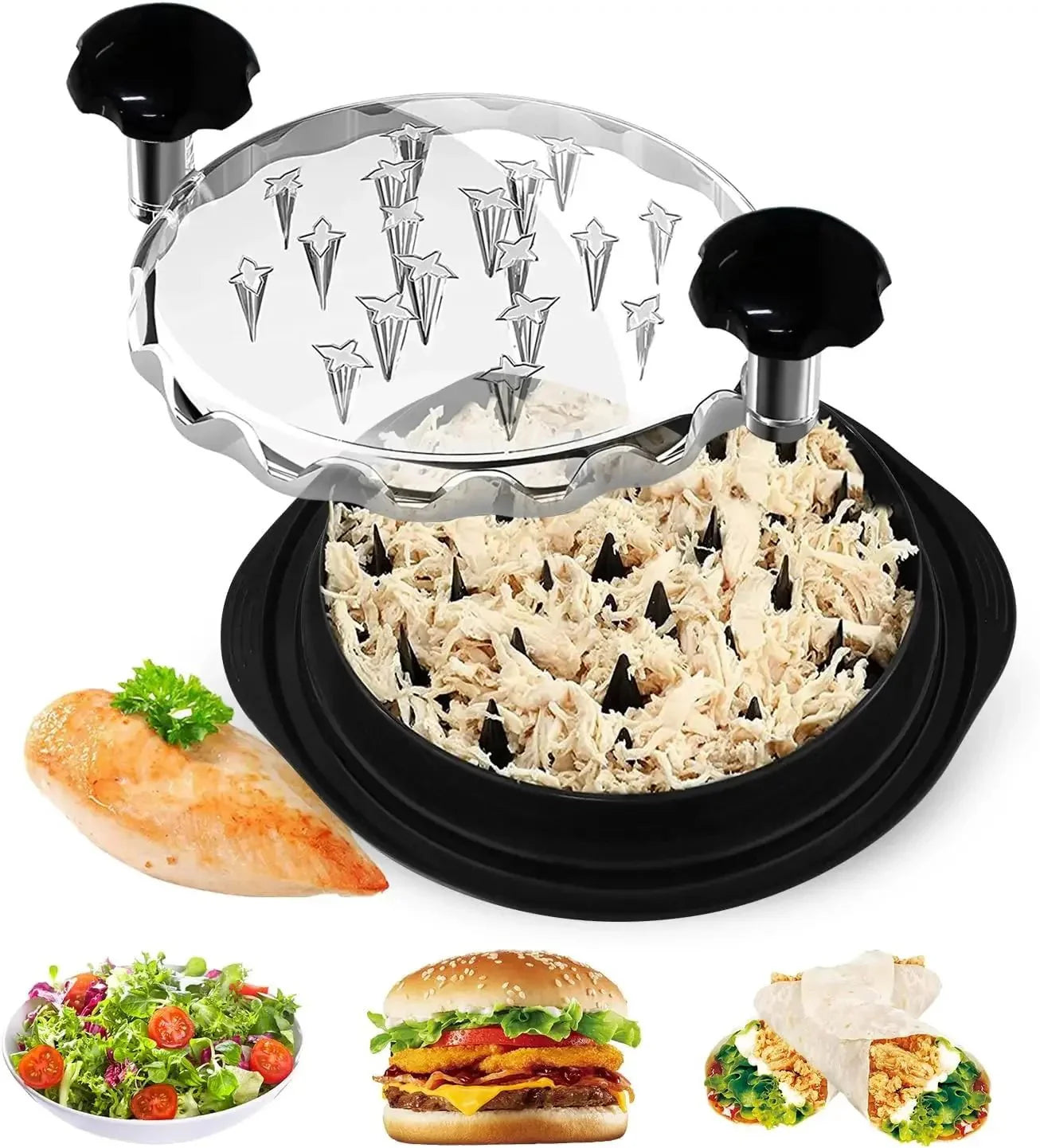 ShredMaster Pro - Triturador de Carnes com Tampa Luxuosa