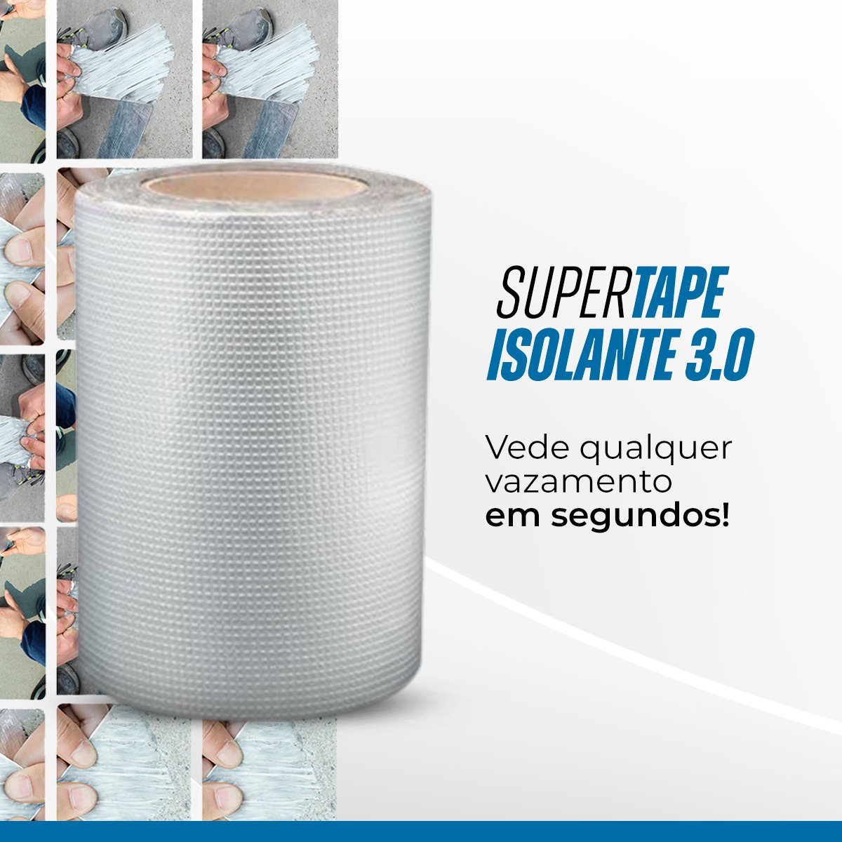 Super Tape Isolante 3.0 - Fita Adesiva de Vedação para Reparos de Vazamento de água