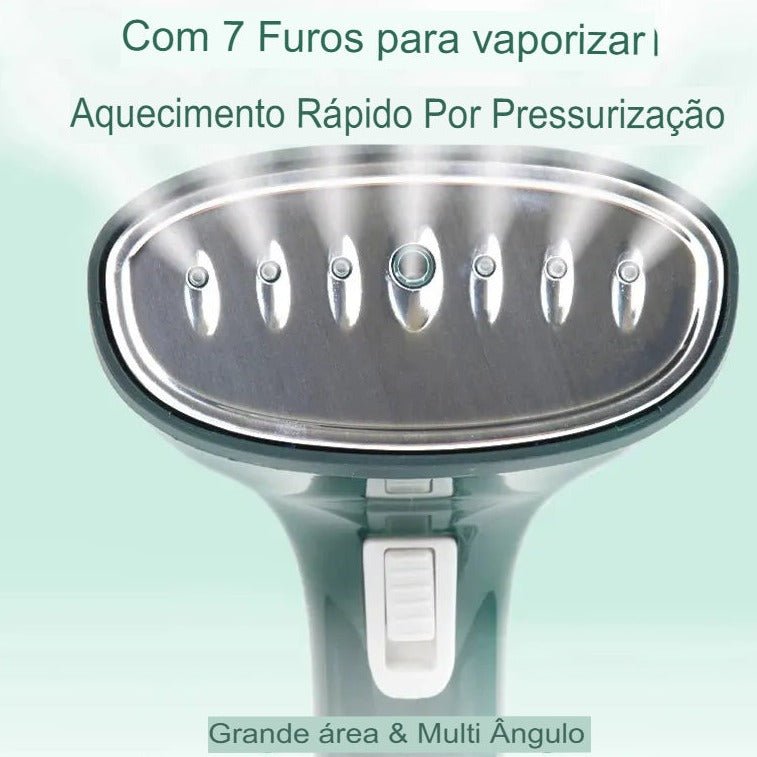 Vaporizador de Roupas Portátil Vertical - 280ml, 7 Orifícios, Aquecimento Rápido em 20 Segundos,