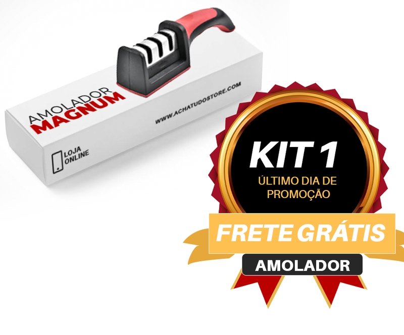 Amolador de Facas 3 em 1 Magnum - Amolador para facas 3 etapas, 3 em 1