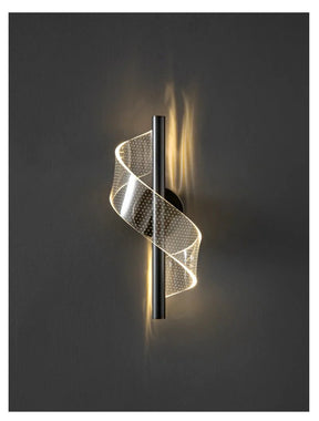 Arandela Nordica Espiral Iluminação Interna para cabeceira