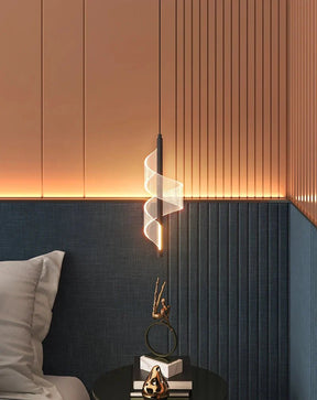 Arandela Nordica Espiral Iluminação Interna para cabeceira