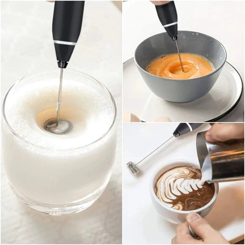Batedor elétrico portátil para Leite, café, misturar alimentos