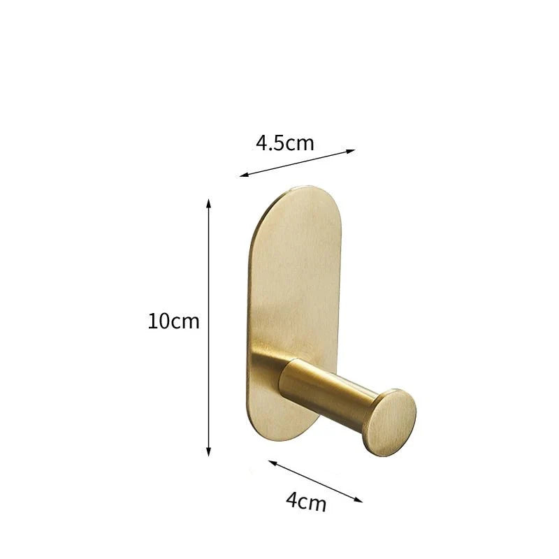 Conjunto Elegante de 5x Acessórios para Banheiro em Dourado - Sem Perfuração, Aço inoxidável