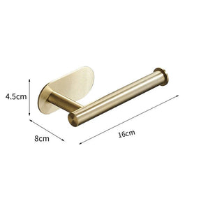 Conjunto Elegante de 5x Acessórios para Banheiro em Dourado - Sem Perfuração, Aço inoxidável