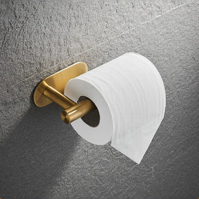 Conjunto Elegante de 5x Acessórios para Banheiro em Dourado - Sem Perfuração, Aço inoxidável