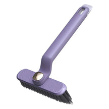 Escova rotativa multifuncional para limpeza de frestas com cerdas rígidas - 2 em 1