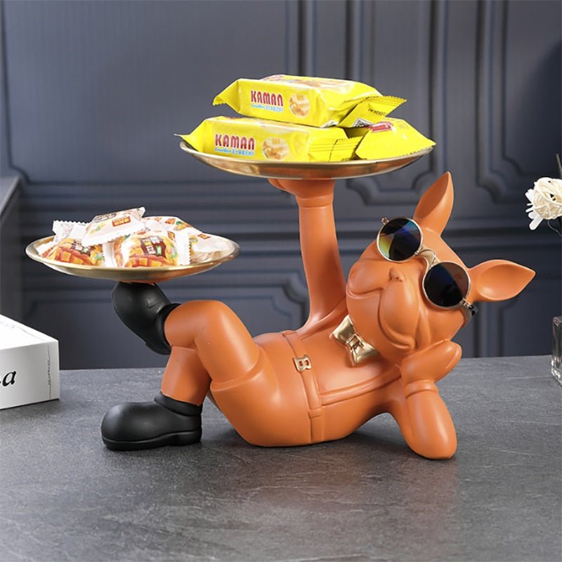 Escultura Decorativa Bulldog Descolado