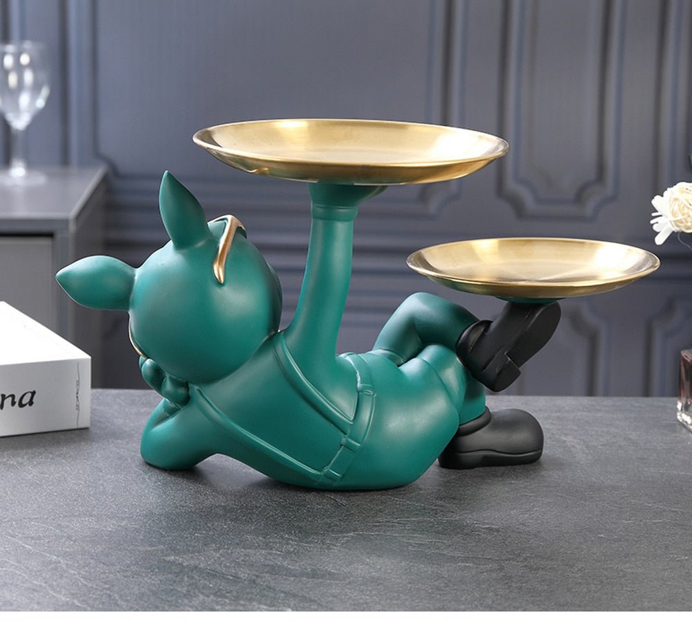 Escultura Decorativa Bulldog Descolado