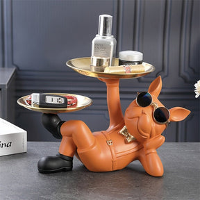 Escultura Decorativa Bulldog Descolado
