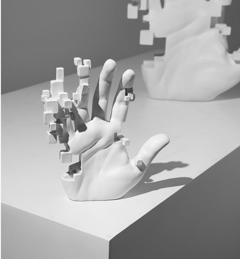 Escultura Decorativa Mão Abstrata