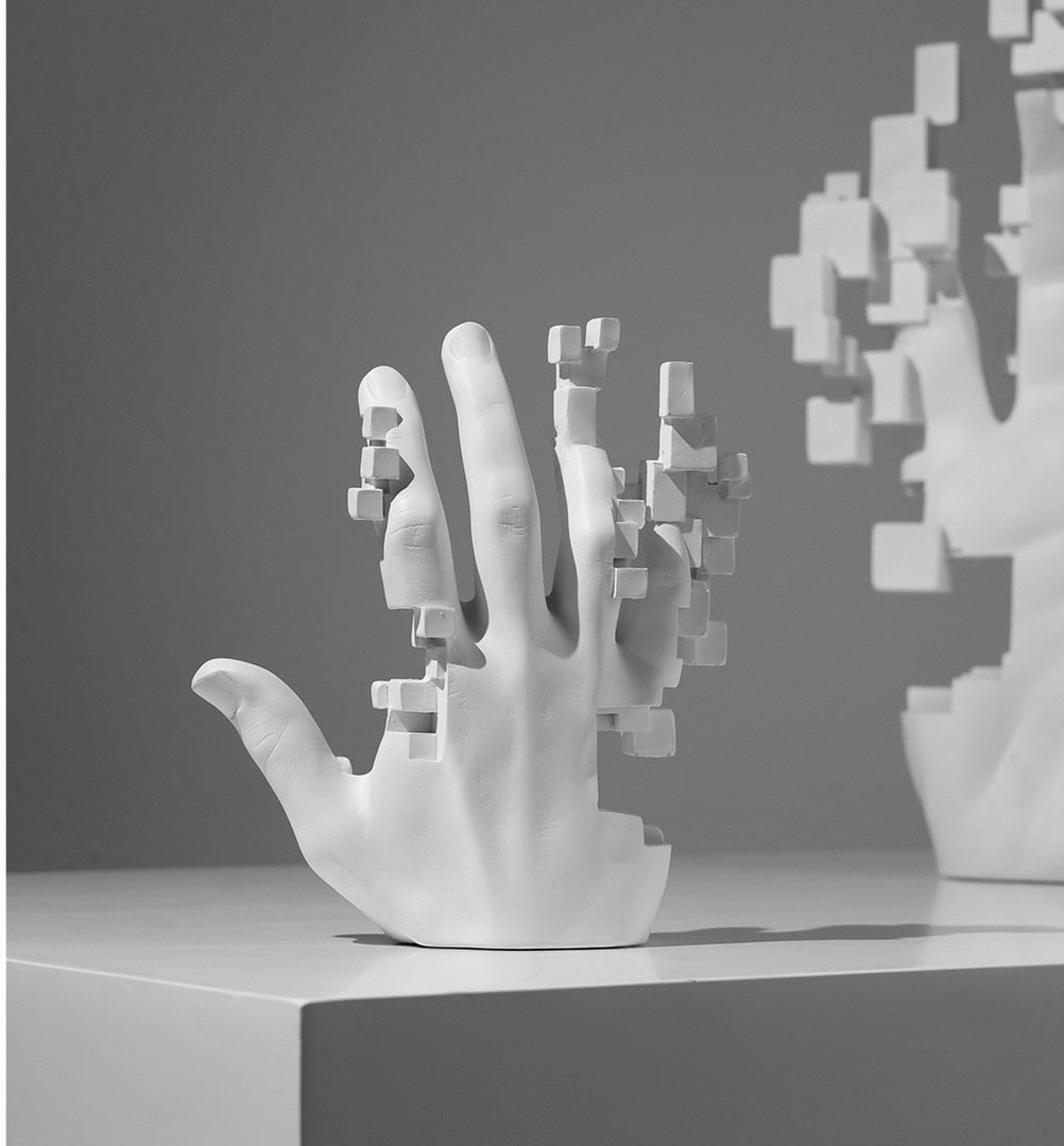 Escultura Decorativa Mão Abstrata