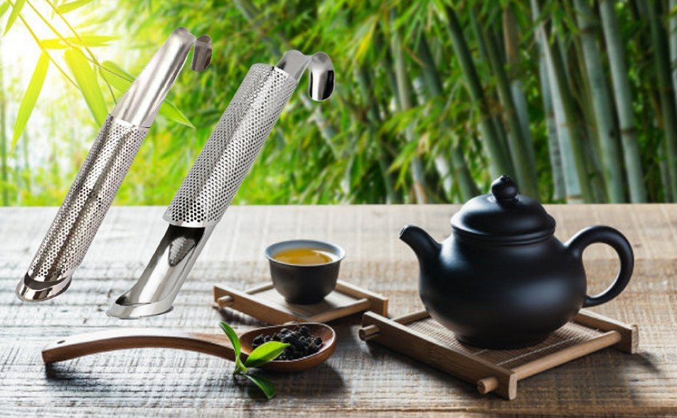 Infusor de Chá Pipe - Infusor de Chá do tipo Bastão em Aço Inox
