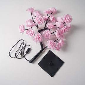 LED Rose Maria - Abajur LED em formato de Árvores com Rosas