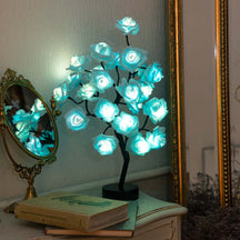 LED Rose Maria - Abajur LED em formato de Árvores com Rosas