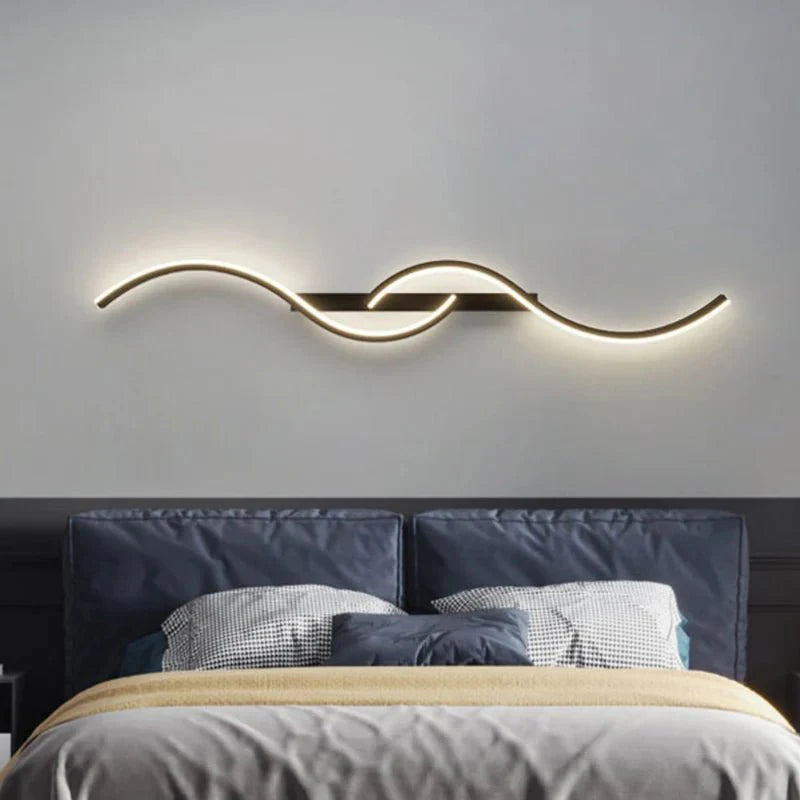 Luminária LED de Parede Moderna - Luz LED Minimalista para Quarto, Cabeceira, Luminárias de Parede