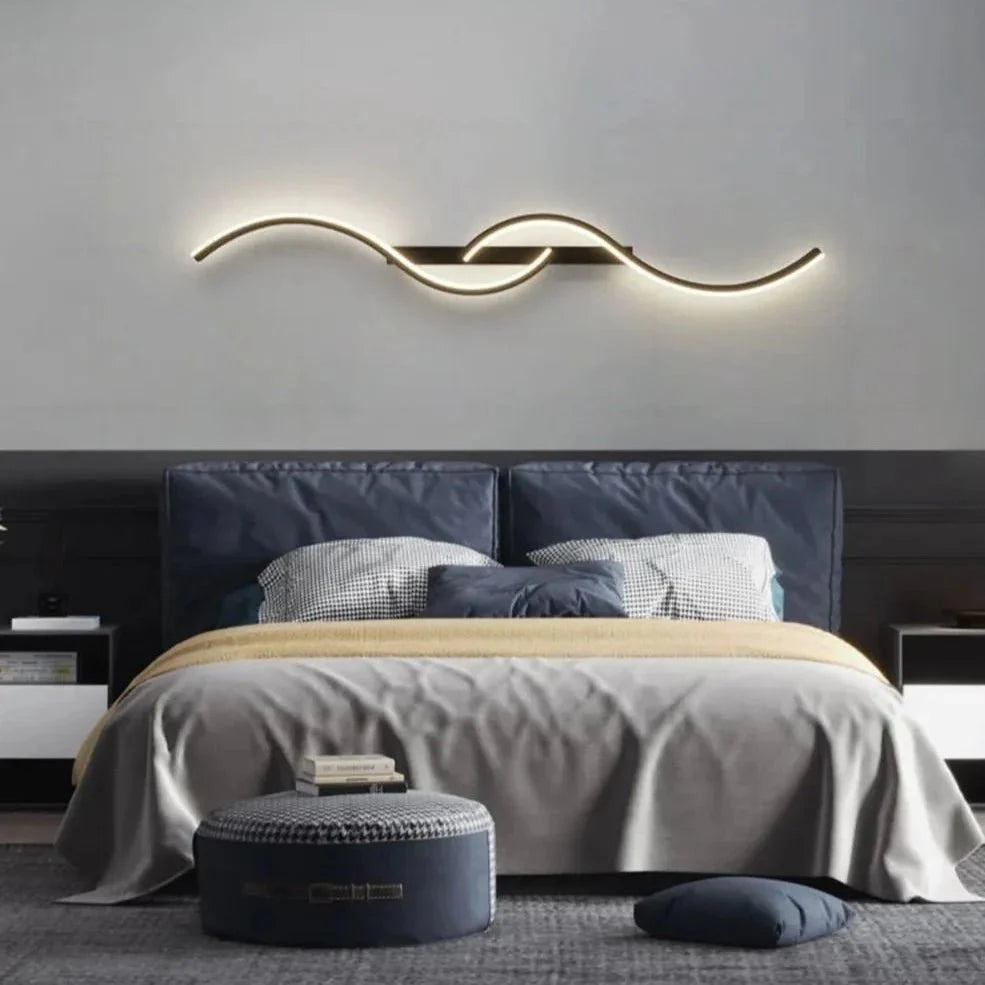 Luminária LED de Parede Moderna - Luz LED Minimalista para Quarto, Cabeceira, Luminárias de Parede