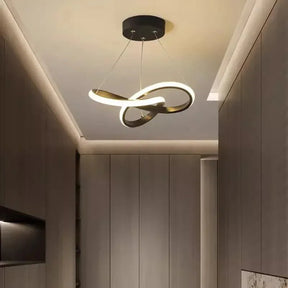 Luminária Pendente de Teto LED Nórdica Torcida