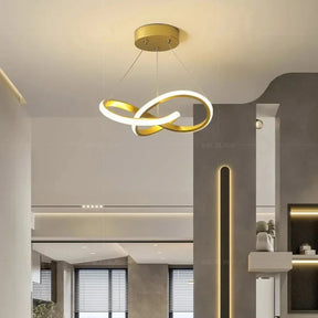 Luminária Pendente de Teto LED Nórdica Torcida