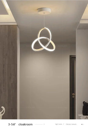 Luminária Pendente de Teto LED Nórdica Torcida