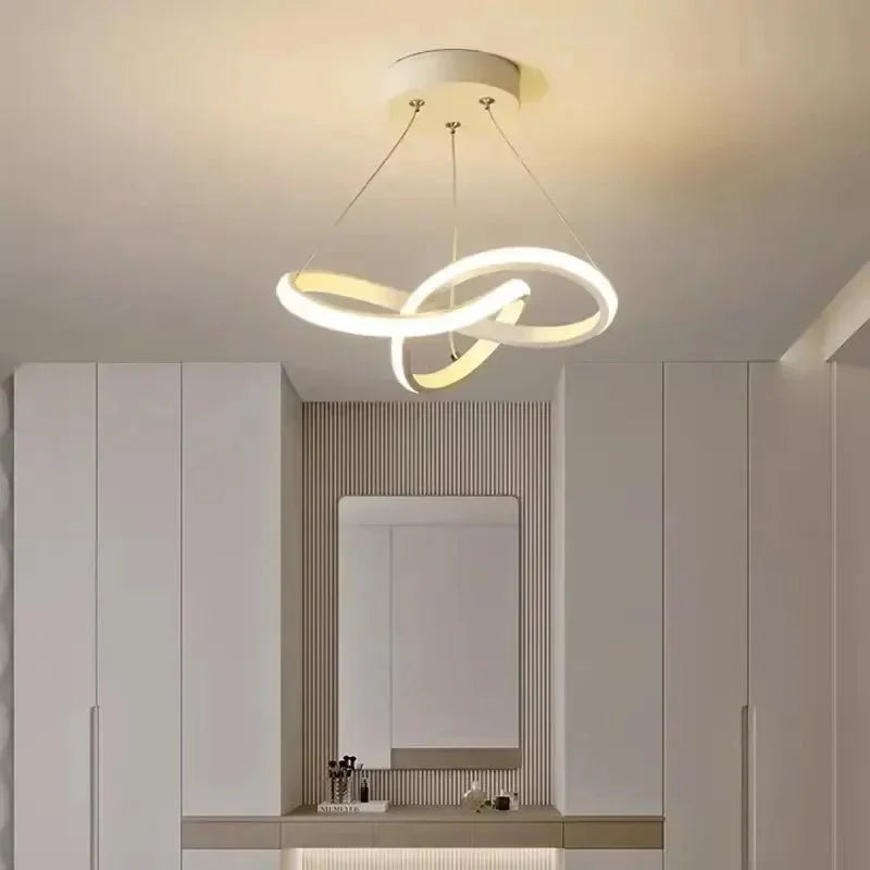 Luminária Pendente de Teto LED Nórdica Torcida