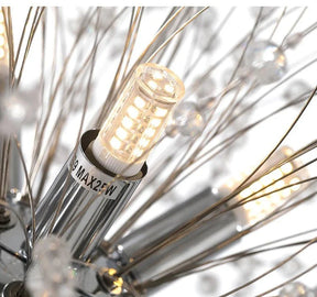 Luminária Pendente LED Artística Cristalina Modern Sky Star Fireball