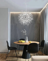 Luminária Pendente LED Artística Cristalina Modern Sky Star Fireball