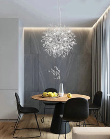 Luminária Pendente LED Artística Cristalina Modern Sky Star Fireball