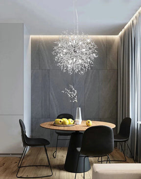 Luminária Pendente LED Artística Cristalina Modern Sky Star Fireball